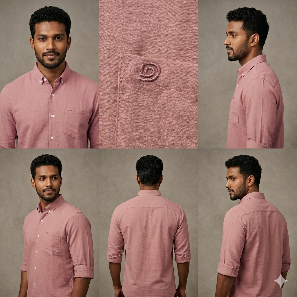 BLUE CRUSHED LINEN PREMIUM SHIRT FULL SLEEVES