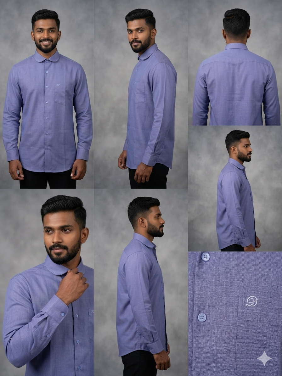 GOLDEN BROWN LINEN FULL SLEEVE SHIRT
