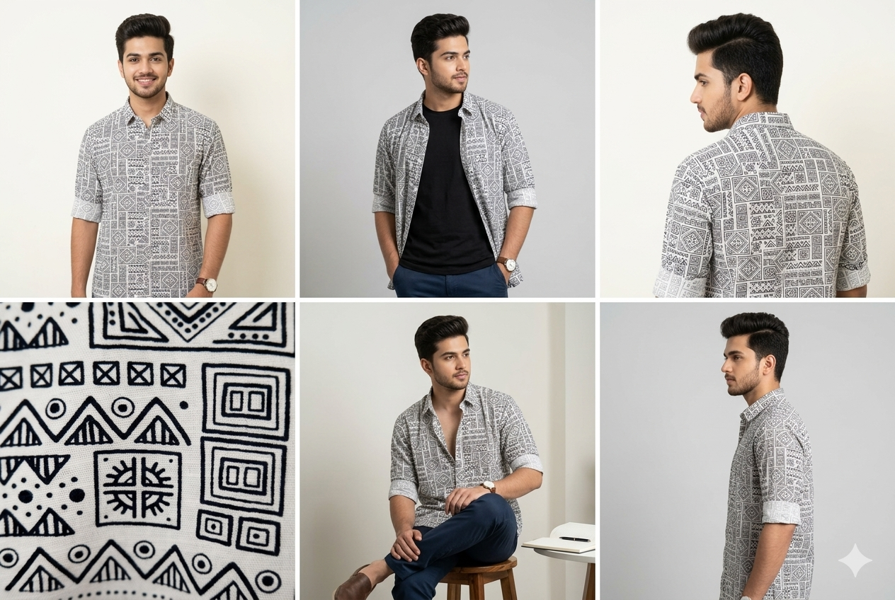 The Sketch Series: Tribal White Full sleeves