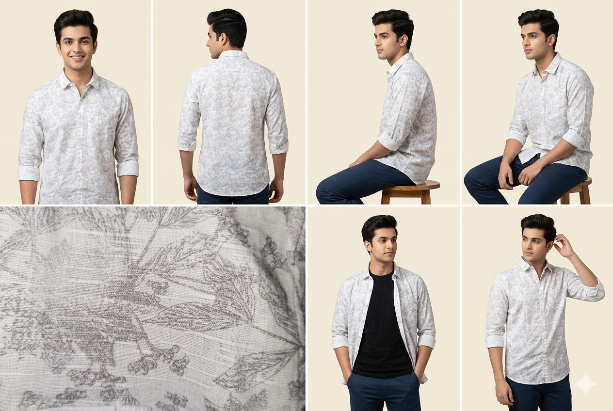 The Frost Linen Floral Shirt