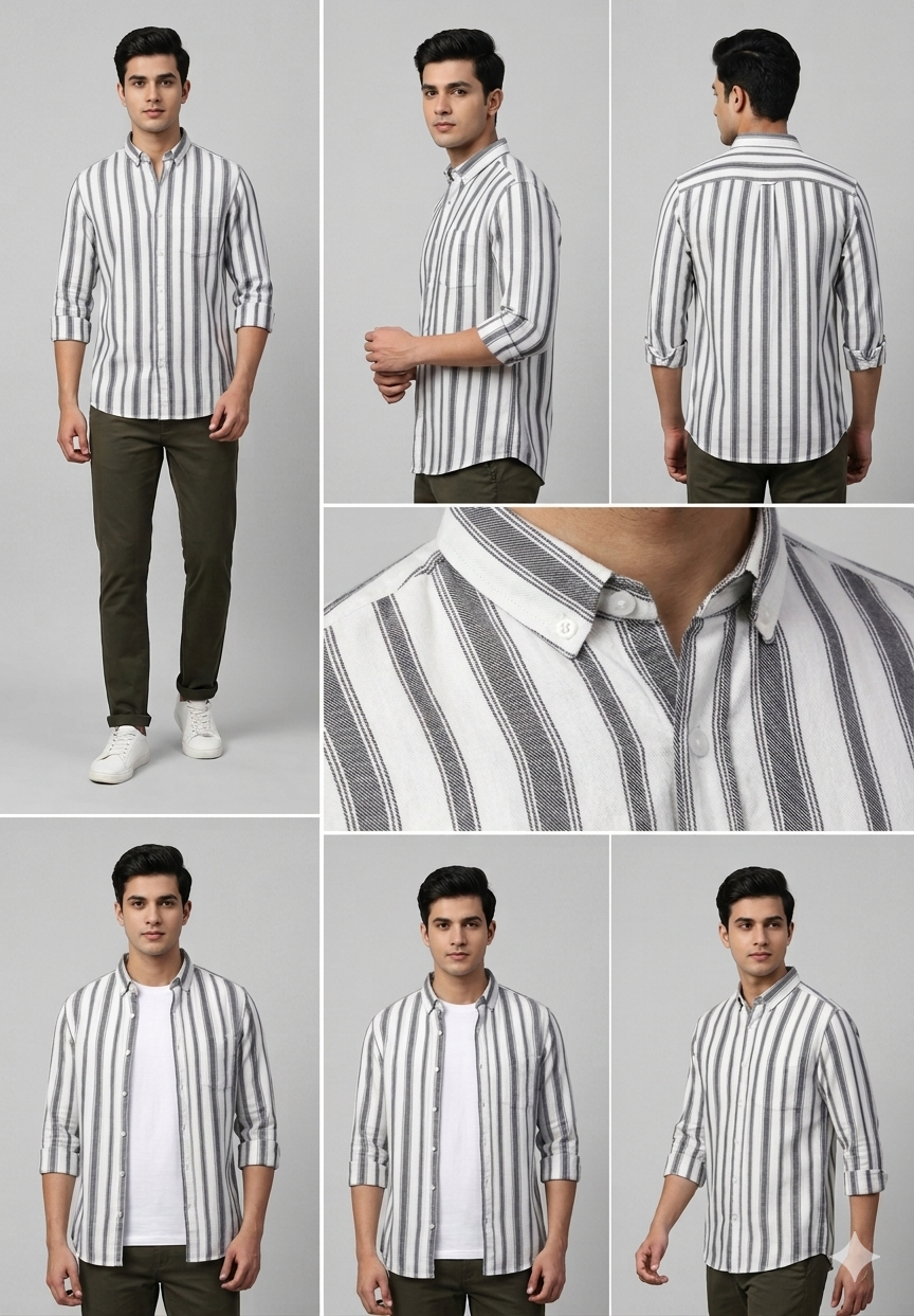 BLUE MERIDIAN STRIPE WITH FULL SLEEVES