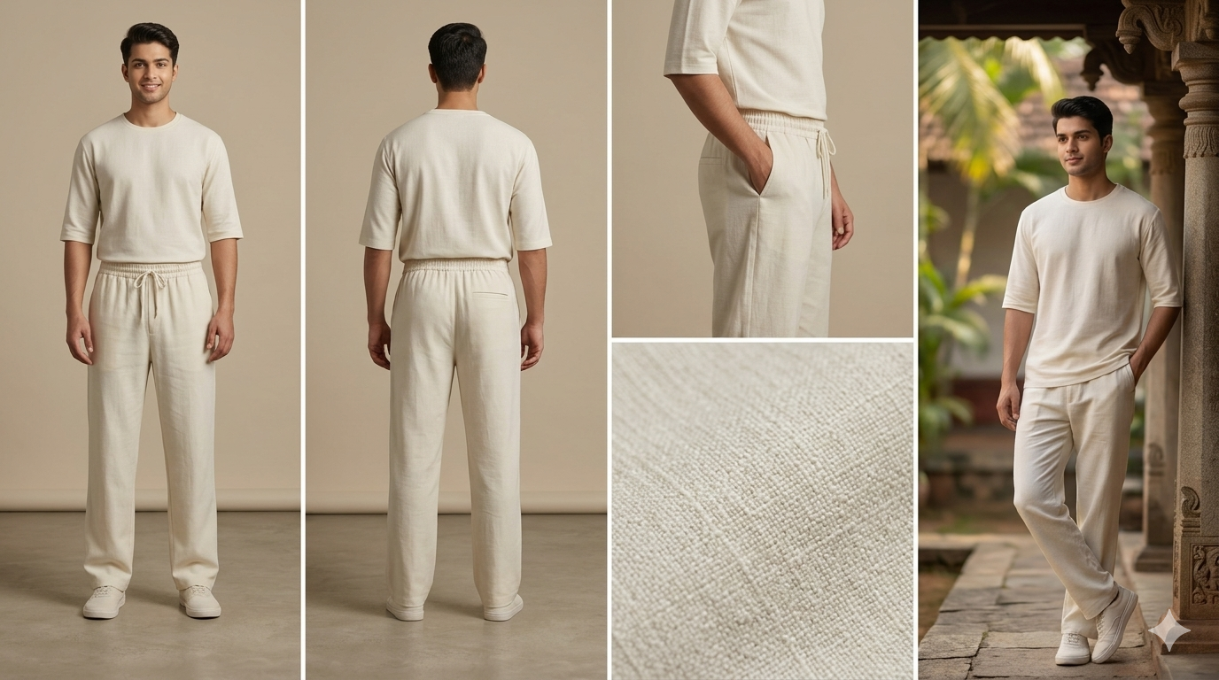 PREMIUM BLACK LINEN PANTS (TROUSERS)