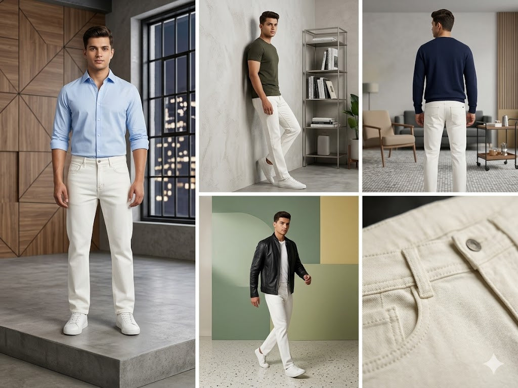 STRAIGHT FIT COTTON JEANS