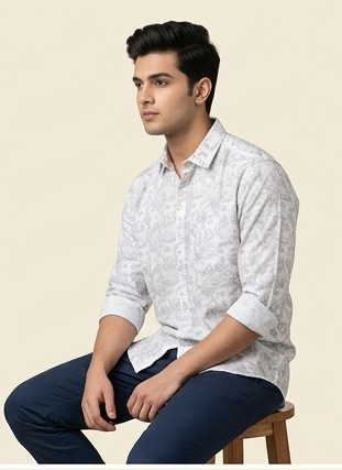 The Frost Linen Floral Shirt