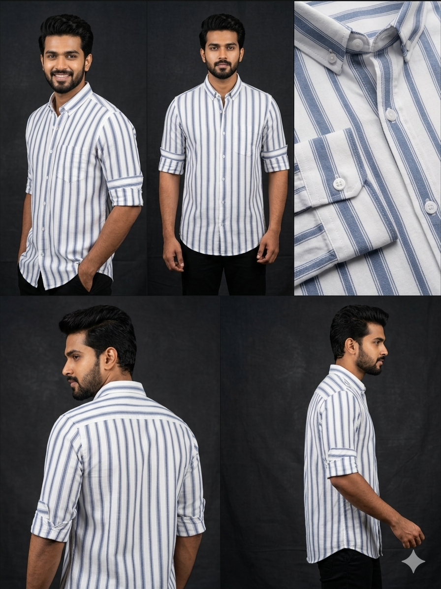 BLUE MERIDIAN STRIPE WITH FULL SLEEVES
