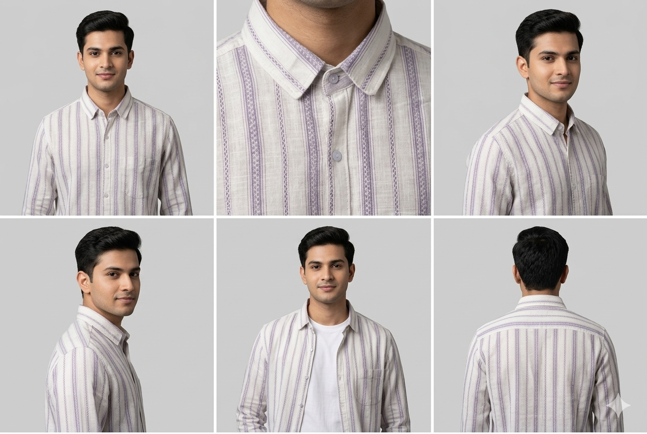 THE HORIZON STRIPE LINEN SHIRT WITH FULL SLEEVES