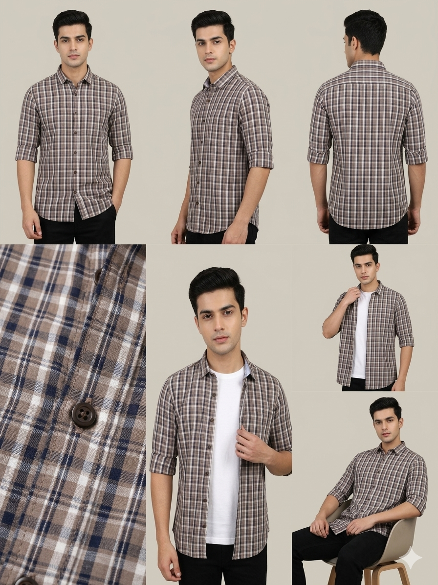 COPPER - NAVY THE URBAN CHECKS (PLAID) SERIES