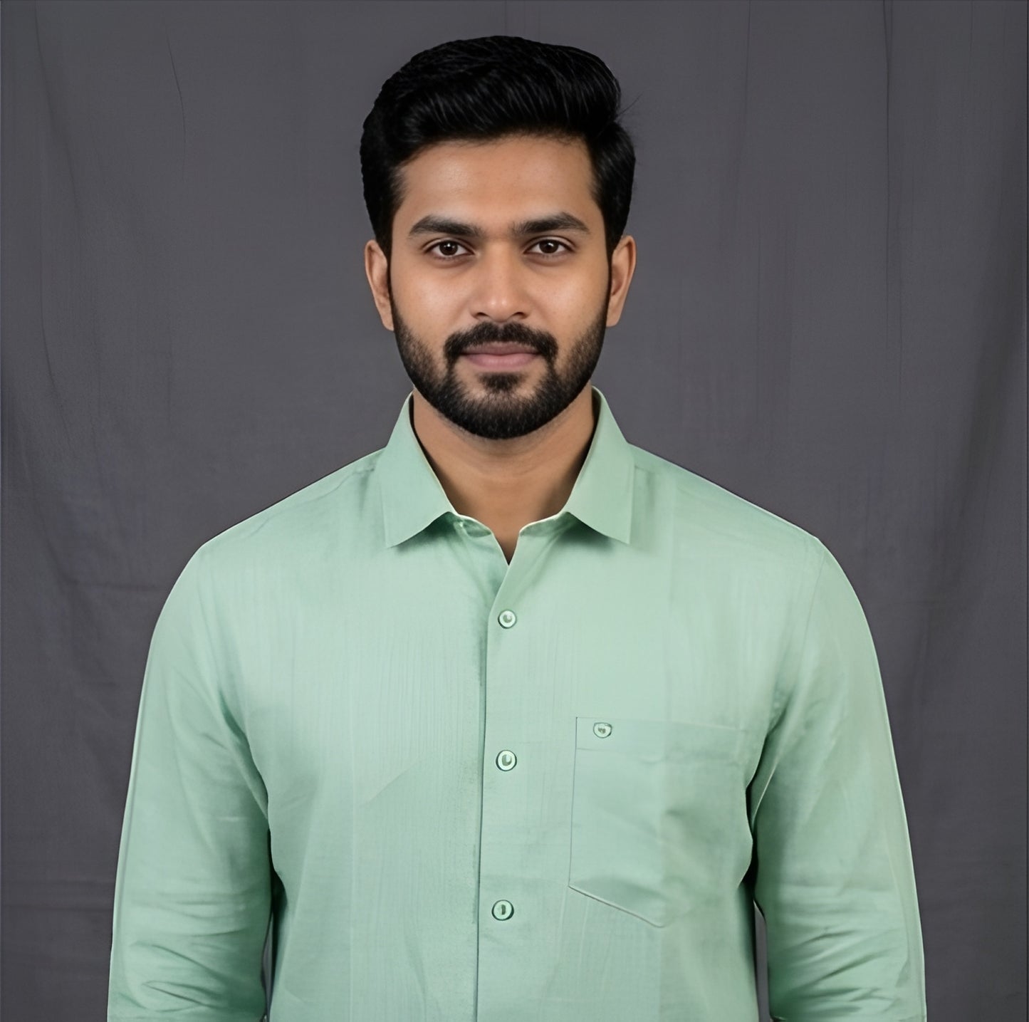 GOLDEN BROWN LINEN FULL SLEEVE SHIRT