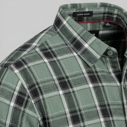 DEEP MOSS PLAID PREMIUM CHECKERED SHIRT modern full sleeve wear(unisex)