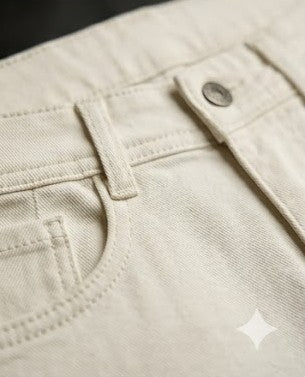 STRAIGHT FIT COTTON JEANS